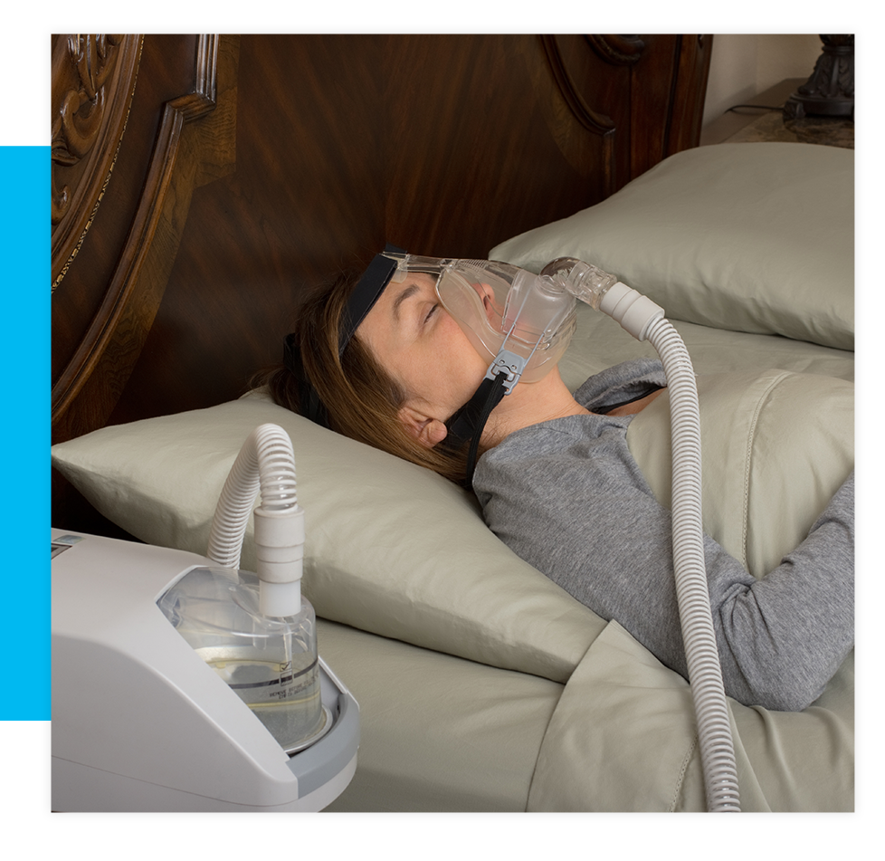 person getting treatment from cpap machine
