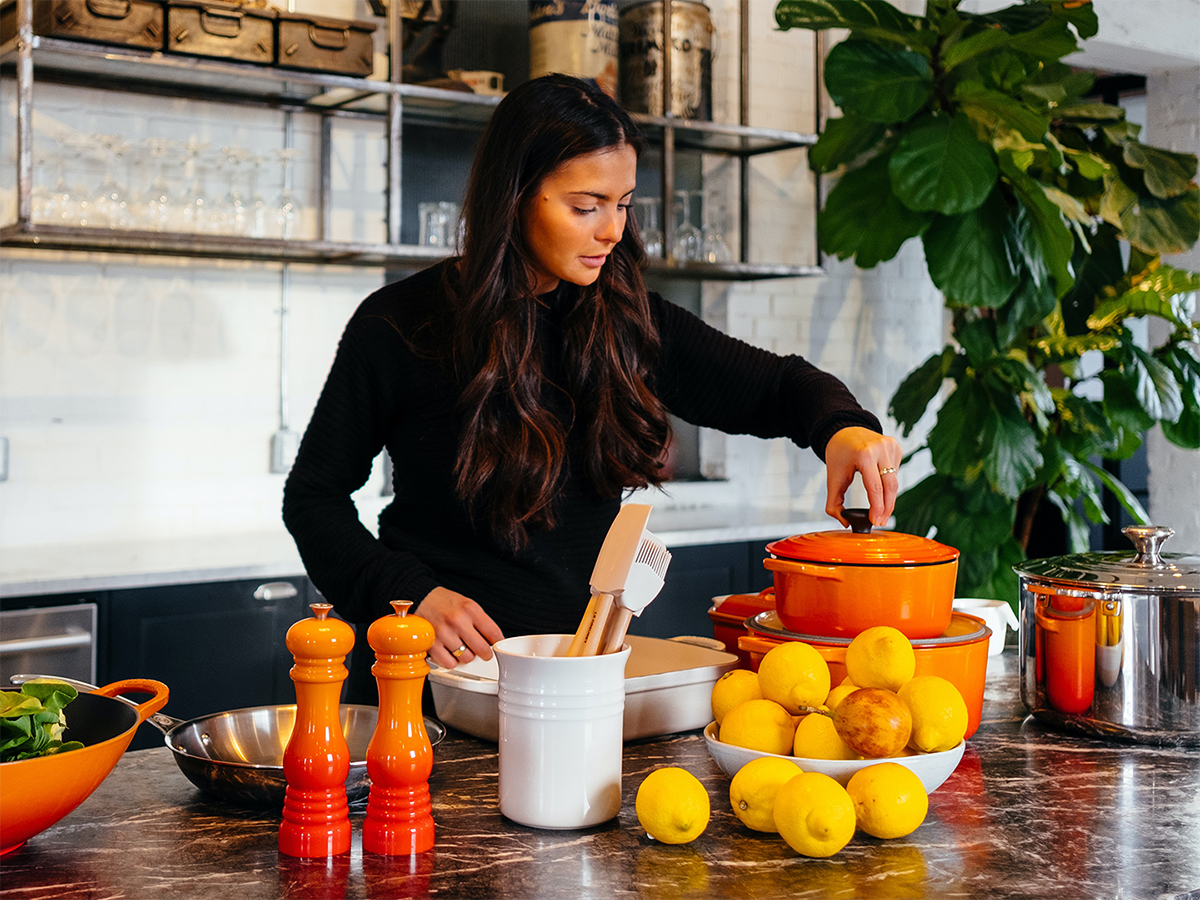 person preparing healthy food