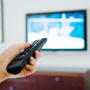 turning up volume on TV remote