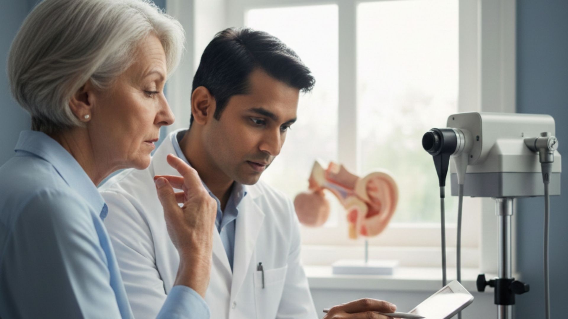 woman consulting with doctor
